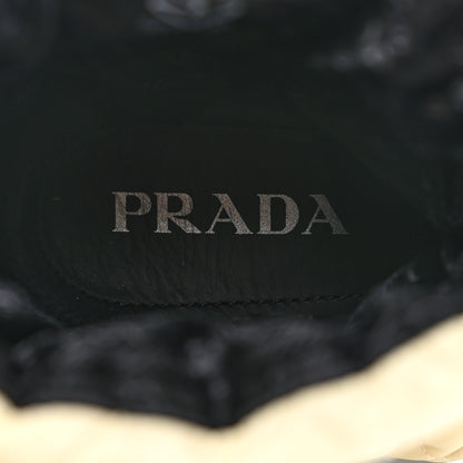 Prada Re-Nylon Piuma Triangle Logo Padded Drawcord 20mm Snow Boots 37 Avorio 8 of 9