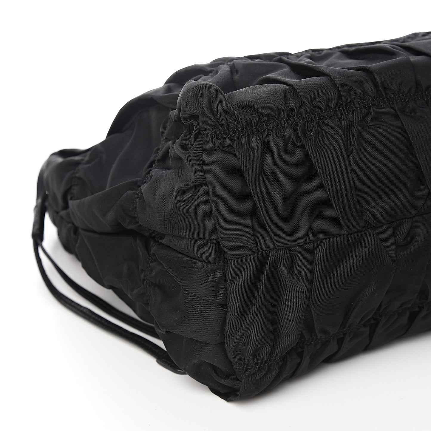 Tessuto Nylon Gaufre Tote Black