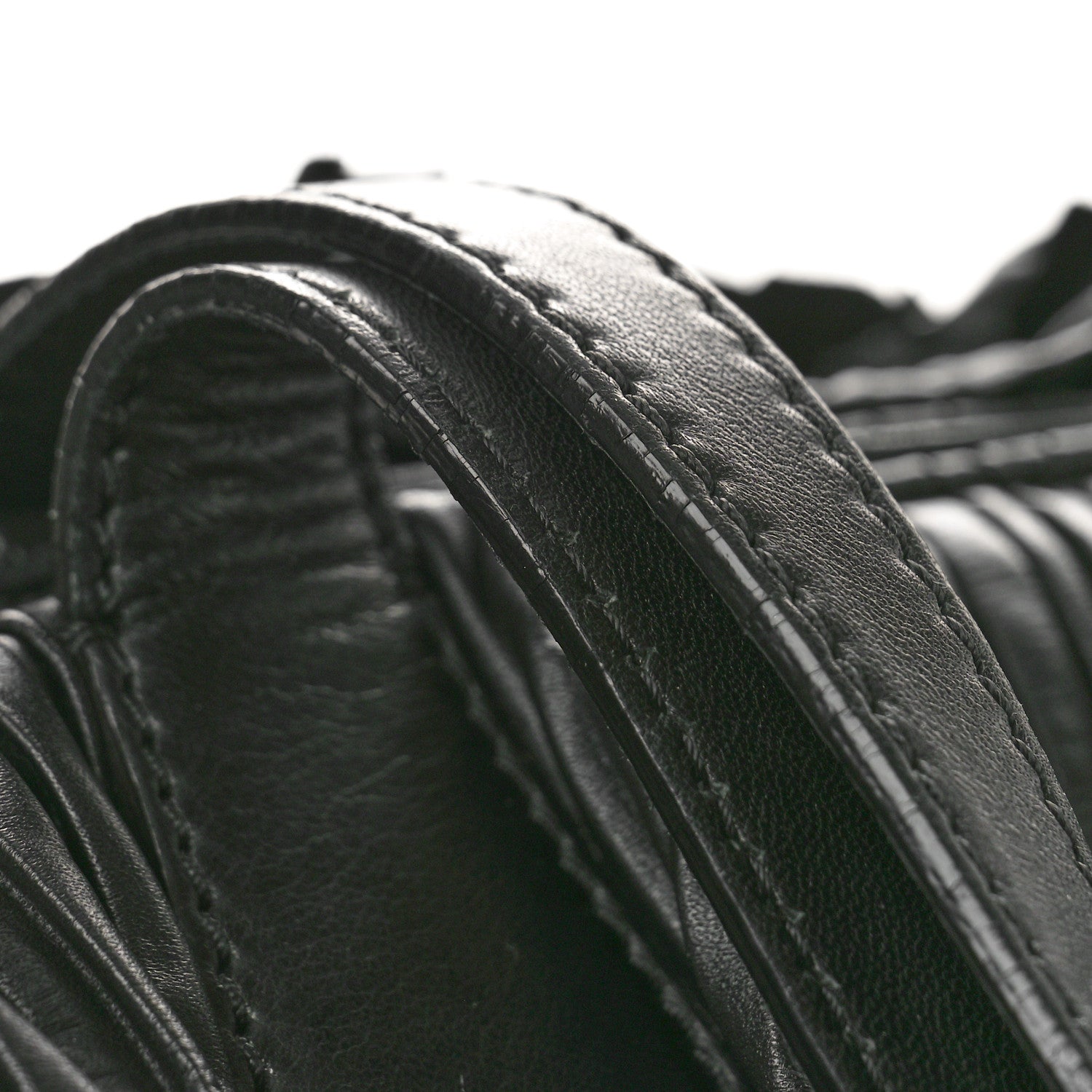 Valentino Garavani Nappa Pleated Petale Tote Black 12 of 12