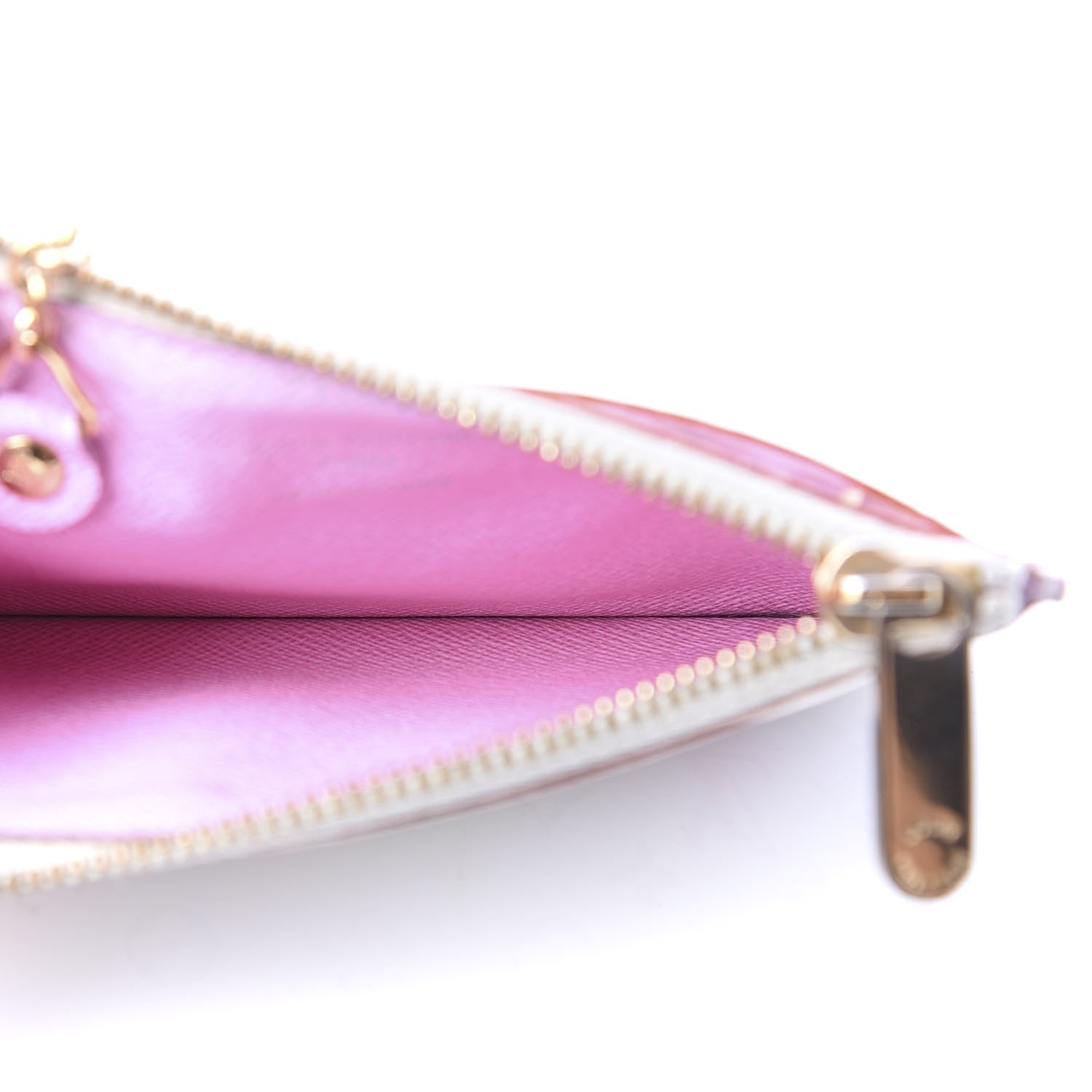 Louis Vuitton Monogram Multicolor Key Pouch White Litchi 6 of 10