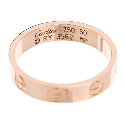 Cartier 18K Pink Gold 3.5mm LOVE Wedding Band Ring 50 5.25 4 of 4