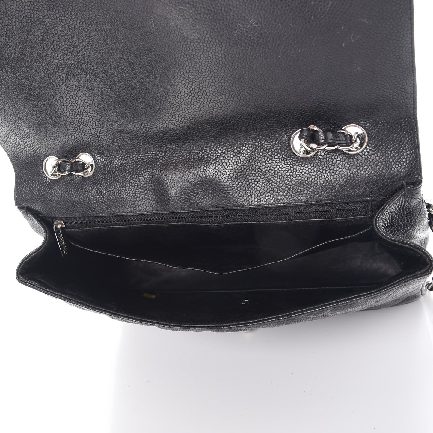Caviar Quilted Jumbo Single Flap Black