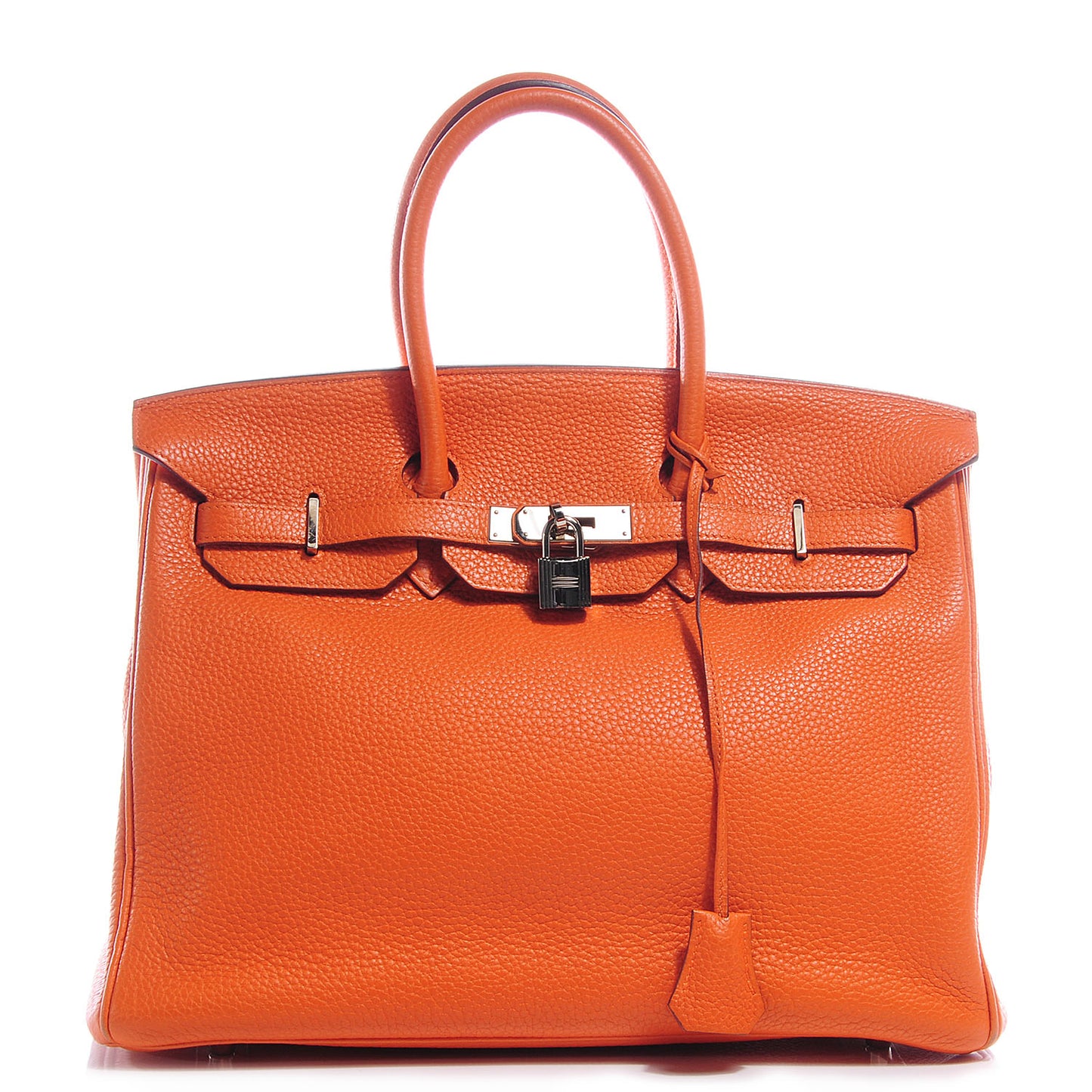 Taurillon Clemence Birkin 35 Orange
