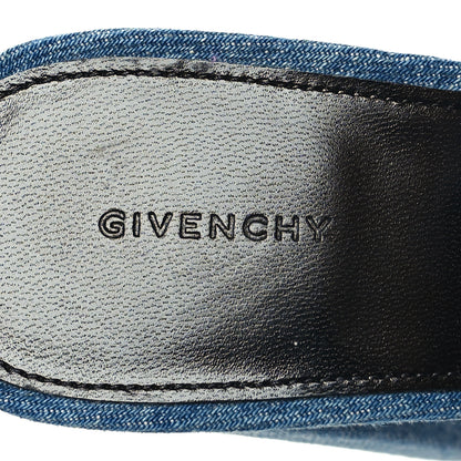 Givenchy Denim Voyou Sandals 38.5 Medium Blue 8 of 9