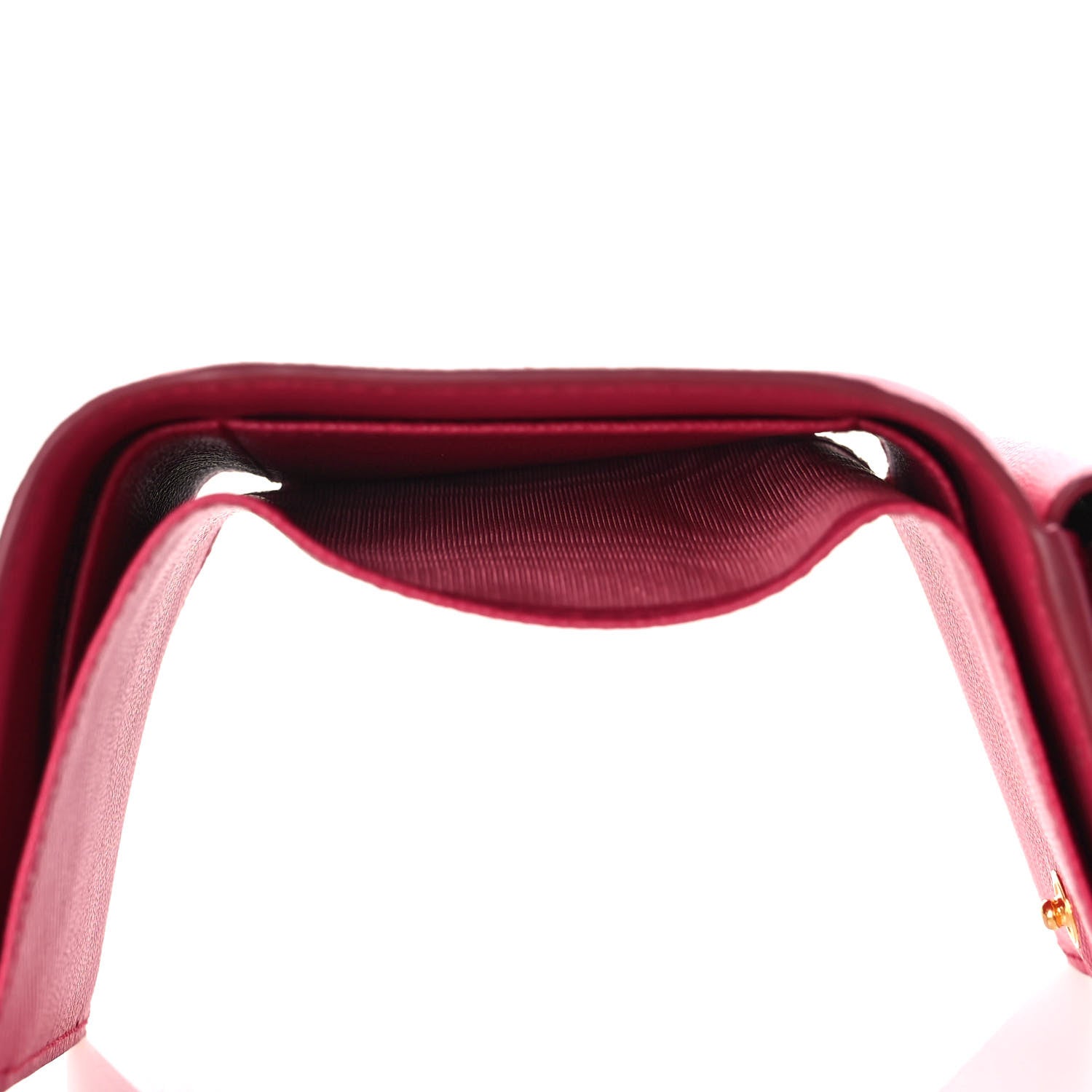 Prada Saffiano Small Tri-Fold Wallet Magenta 8 of 11