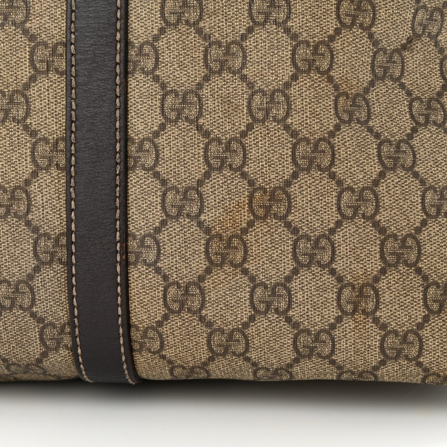 GG Plu Monogram Medium Joy Tote Bag Brown