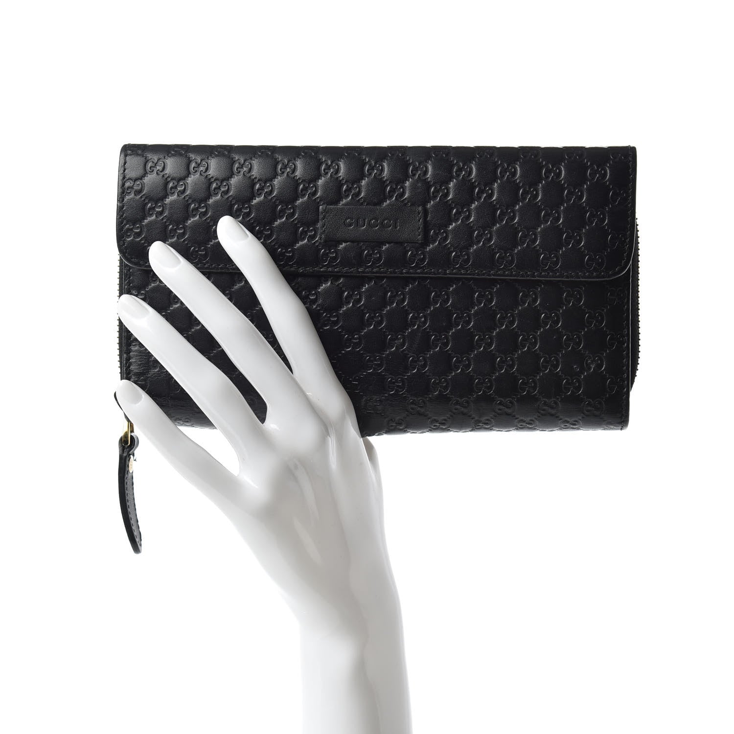 Gucci Soft Microguccissima Continental Zip Wallet Black 2 of 9
