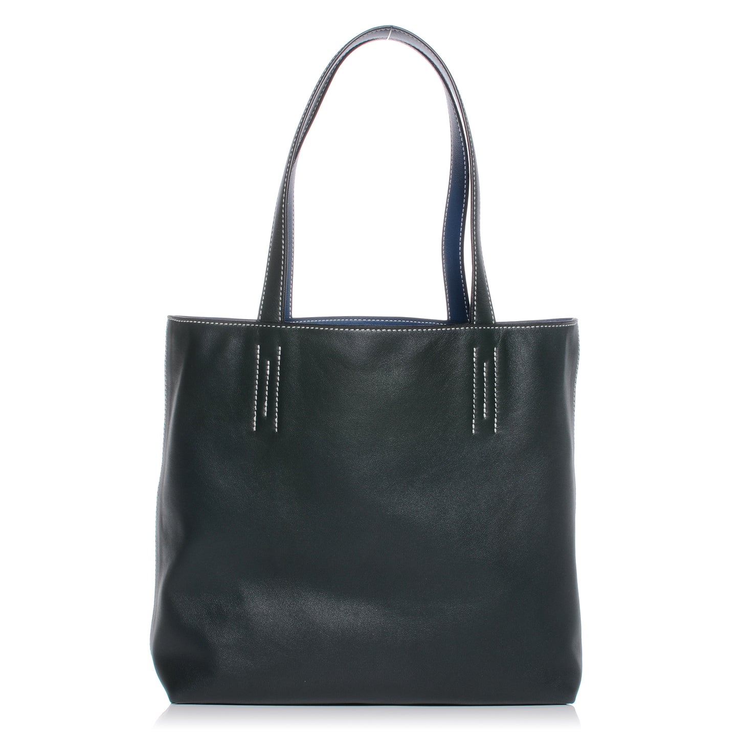 Sikkim Double Sens PM Reversible Bag Vert Fonce and Bleu Thalassa