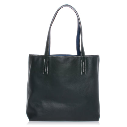 Hermes Sikkim Double Sens PM Reversible Bag Vert Fonce and Bleu Thalassa 1 of 7