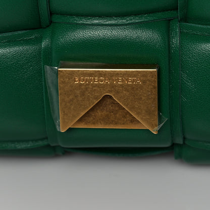 Bottega Veneta Lambskin Maxi Intreccio Padded Chain Cassette Crossbody Bag Racing Green 11 of 13