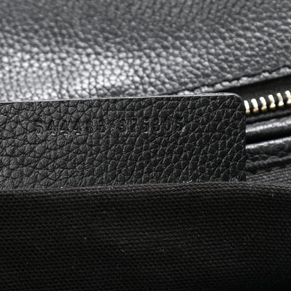 Alexander McQueen Pebbled Calfskin Large Skull Padlock Zip Around Tote Black 7 of 15