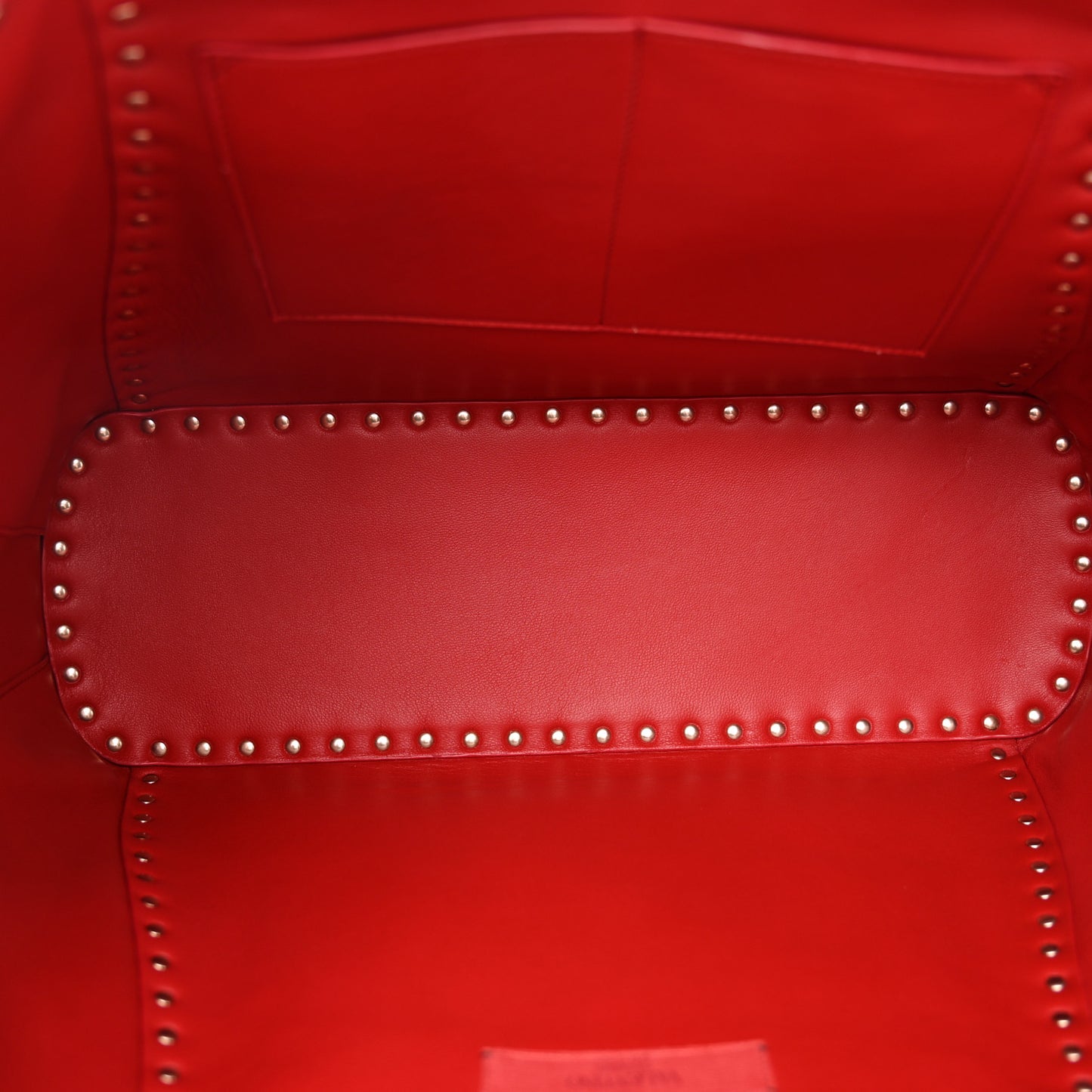 Vitello Rockstud Shoulder Bag Rosso Valentino