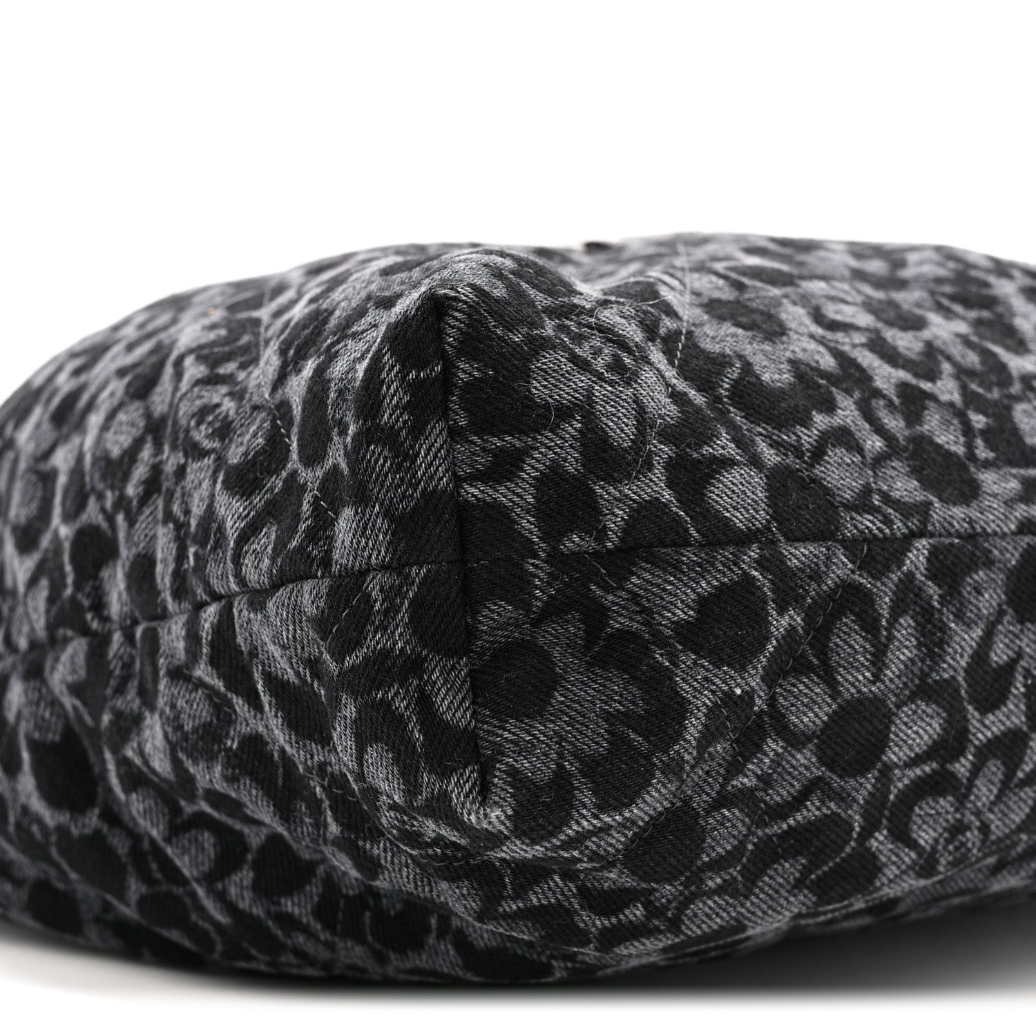 Chanel Denim Quilted Floral Print Small Chanel 22 Black 10 of 12