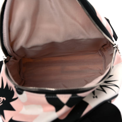 Chanel Canvas Cruise La Pausa Print Backpack Pink White Black 5 of 9