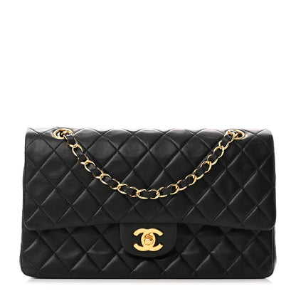Chanel Lambskin Quilted Medium Double Flap Black 1 of 18