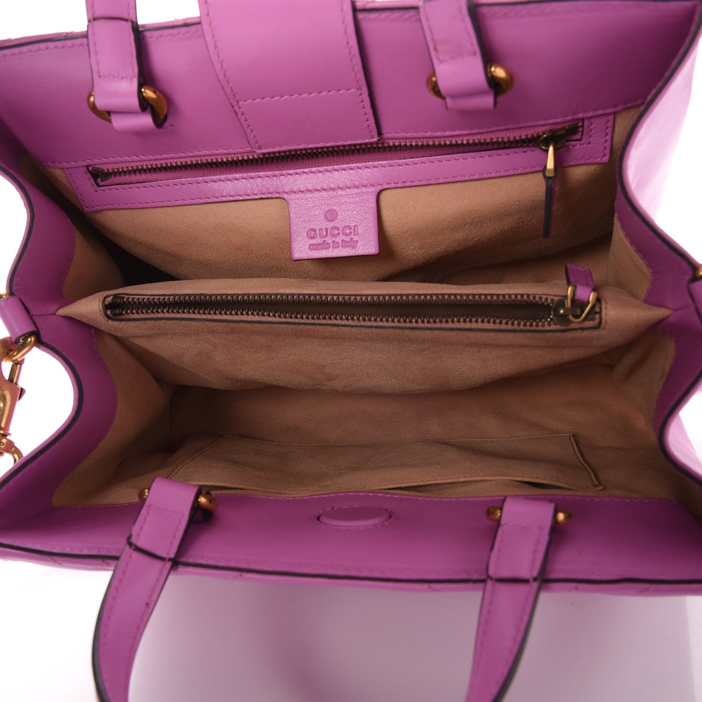Calfskin Matelasse Small GG Marmont Tote Candy Mousse