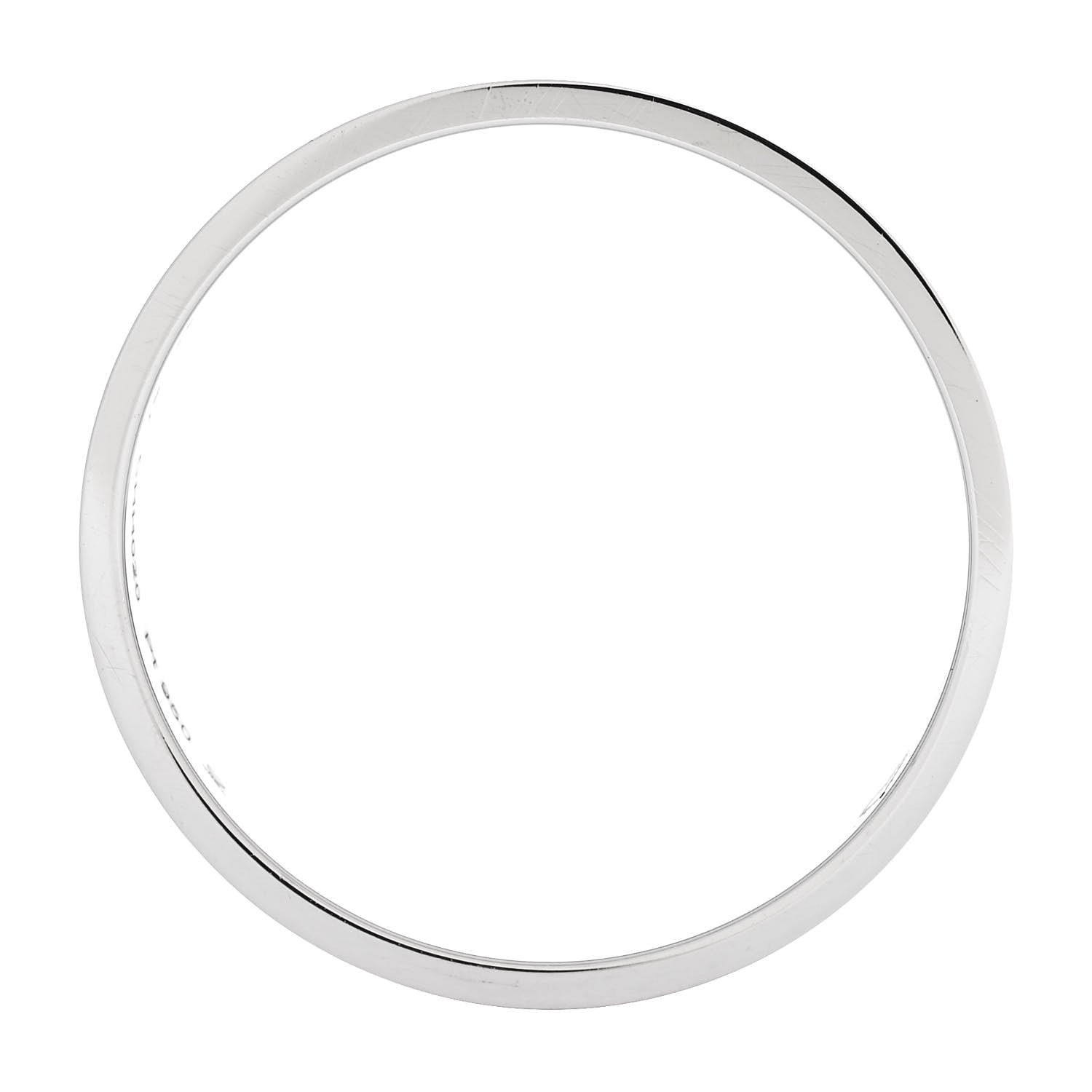 Cartier Platinum 3.5mm LOVE Wedding Band Ring 57 8 7 of 8