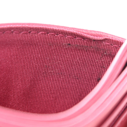 Chanel Lambskin Camellia Embossed Card Holder Fuchsia 8 of 9