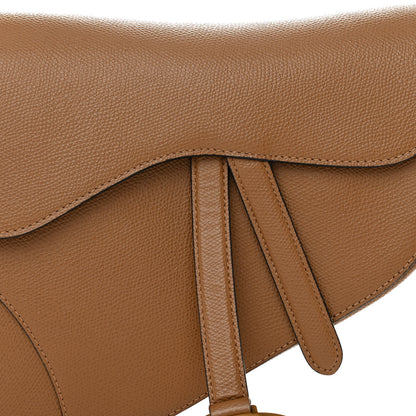 Christian Dior Grained Calfskin Saddle Bag Camello 8 of 10
