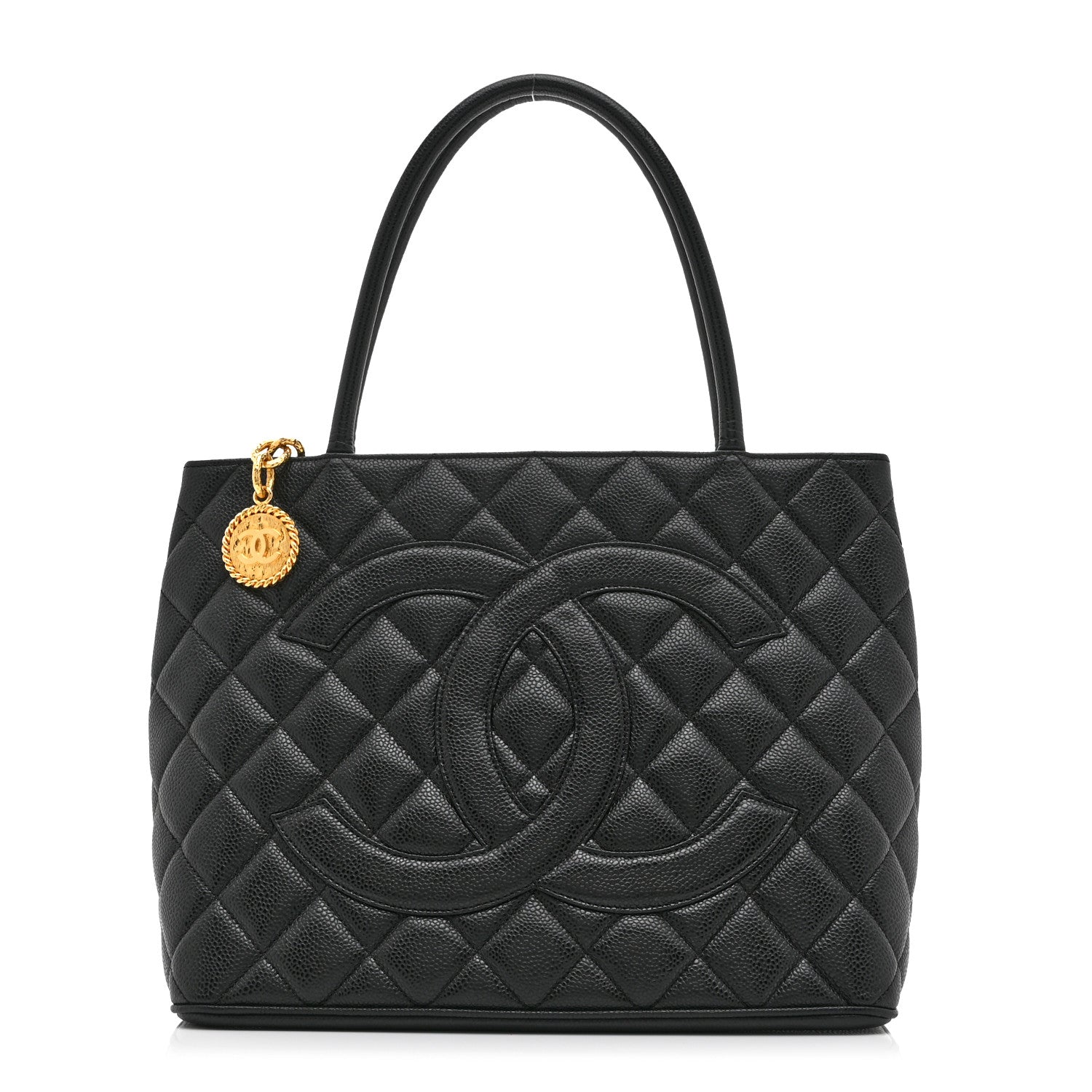 Chanel Caviar Quilted Medallion Tote Black 1 of 10