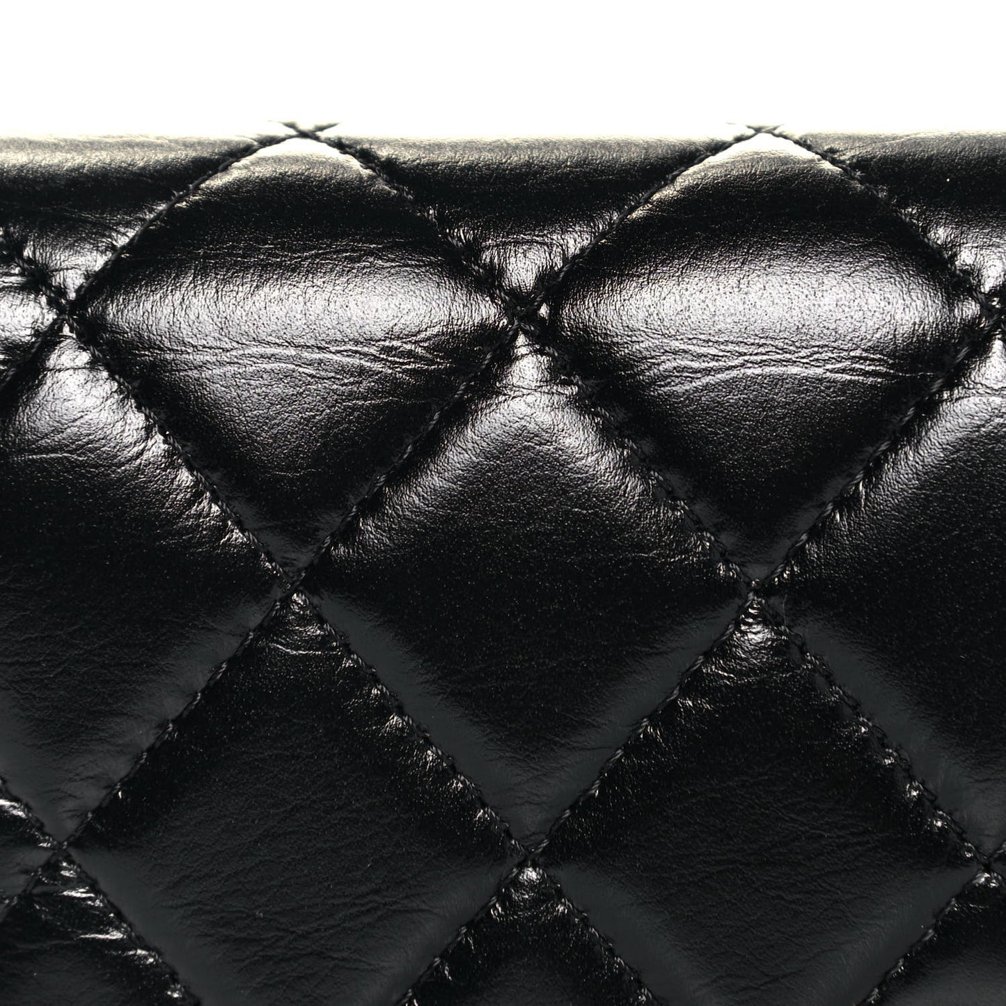 Calfskin Quilted Mini Maxi Pearls Wallet On Chain WOC Black