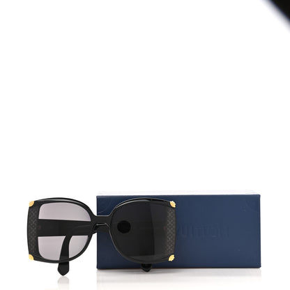 Louis Vuitton Acetate Nylon In The Mood For Love Sunglasses Z1294E Black 10 of 10