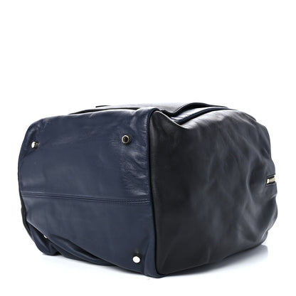 Versace Calfskin Day Dreamer Satchel Black Navy 4 of 14