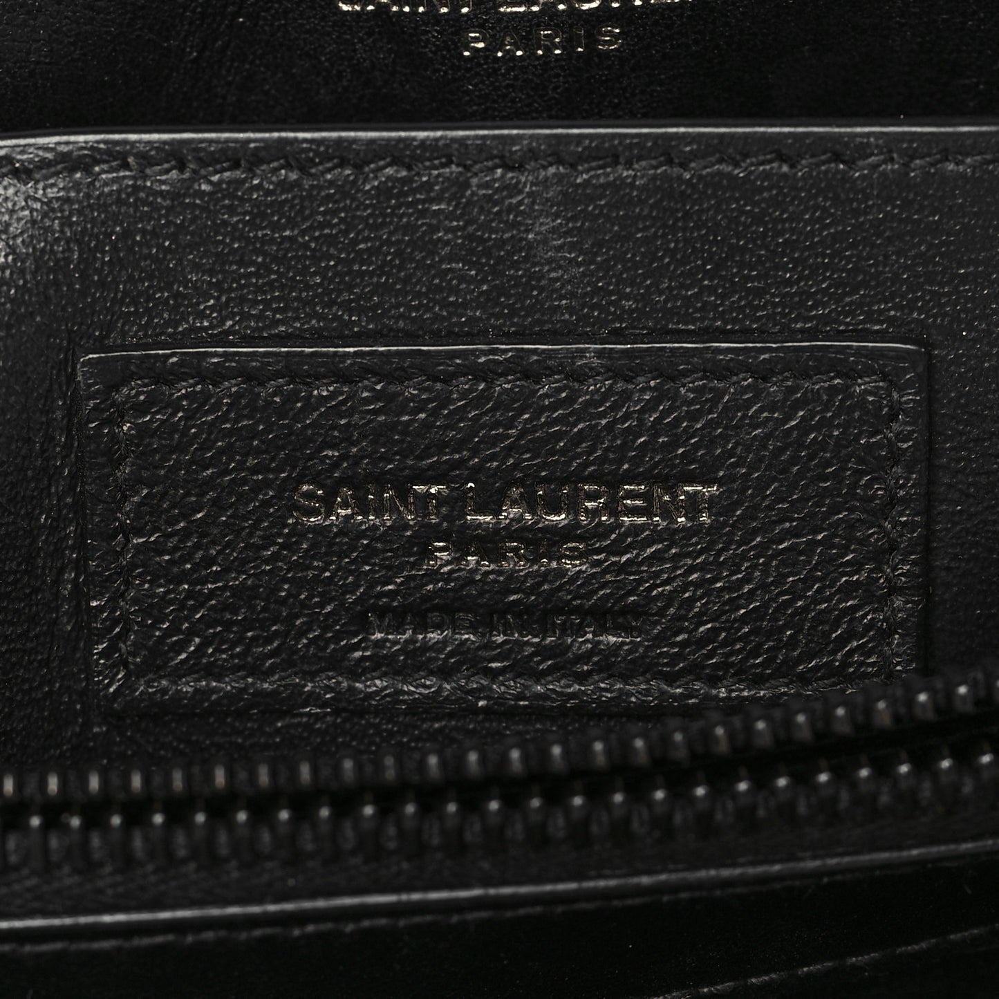 Calfskin Y Quilted Monogram Monochrome Small Loulou Chain Satchel Black