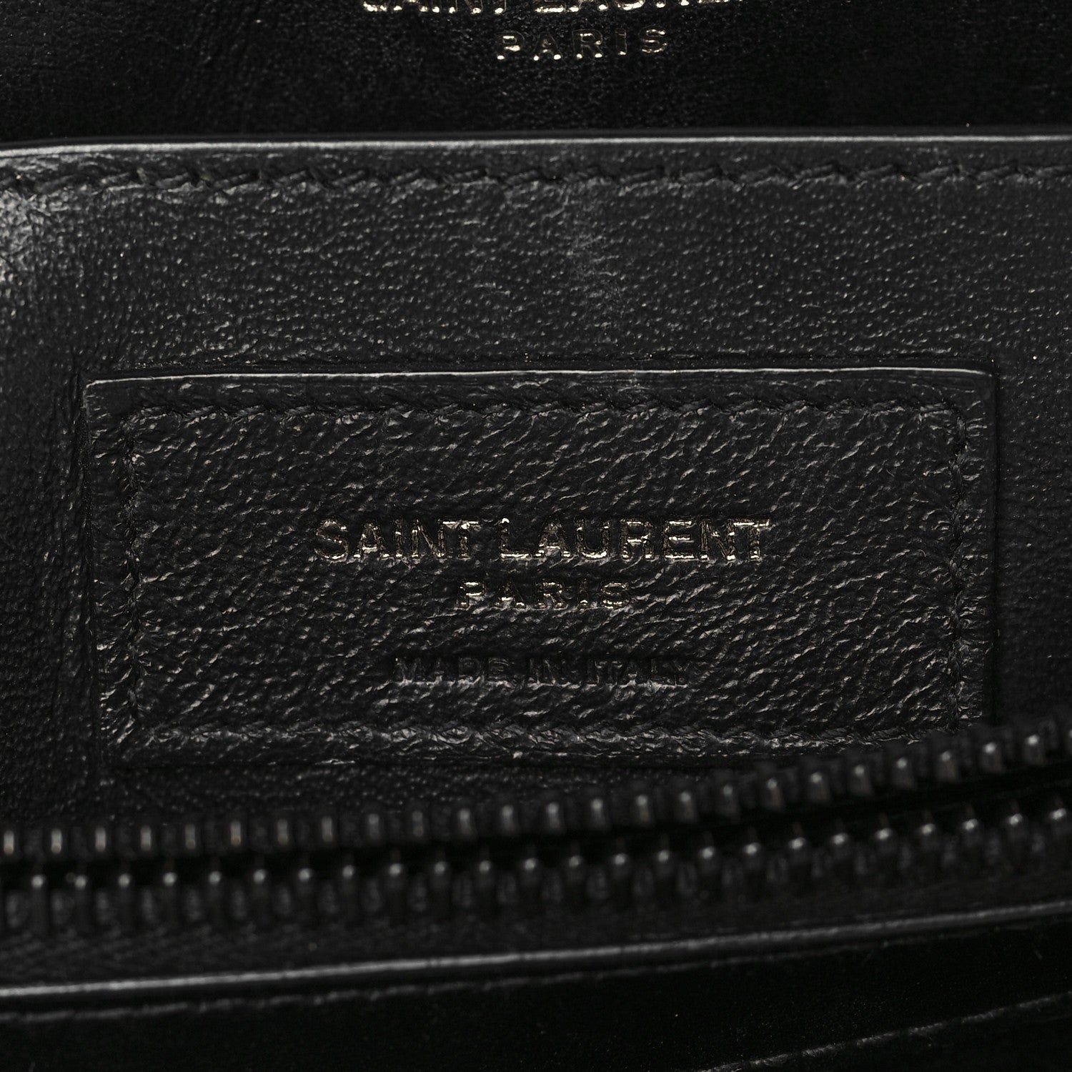 Saint Laurent Calfskin Y Quilted Monogram Monochrome Small Loulou Chain Satchel Black 6 of 6