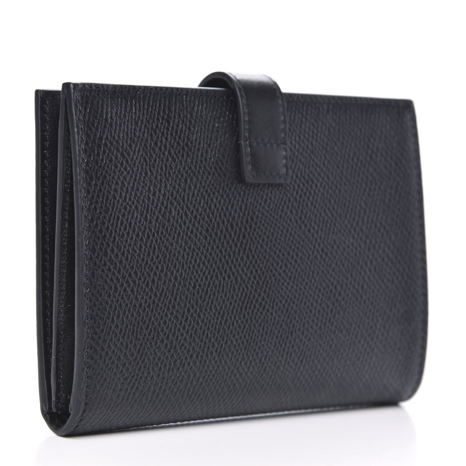 Celine Grained Calfskin Medium Multifunction Strap Wallet Black 3 of 7