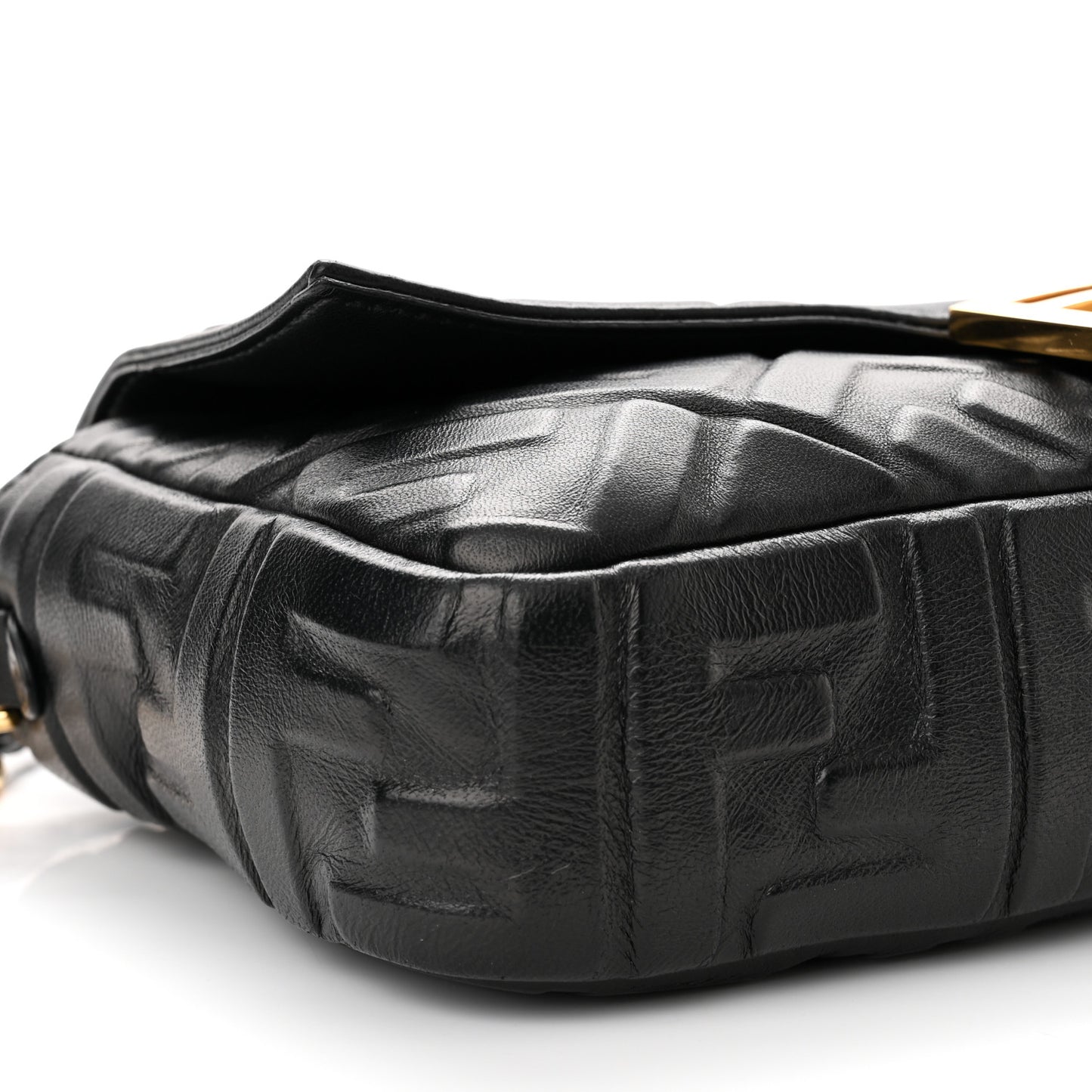 Nappa FF 1974 Embossed Baguette Black