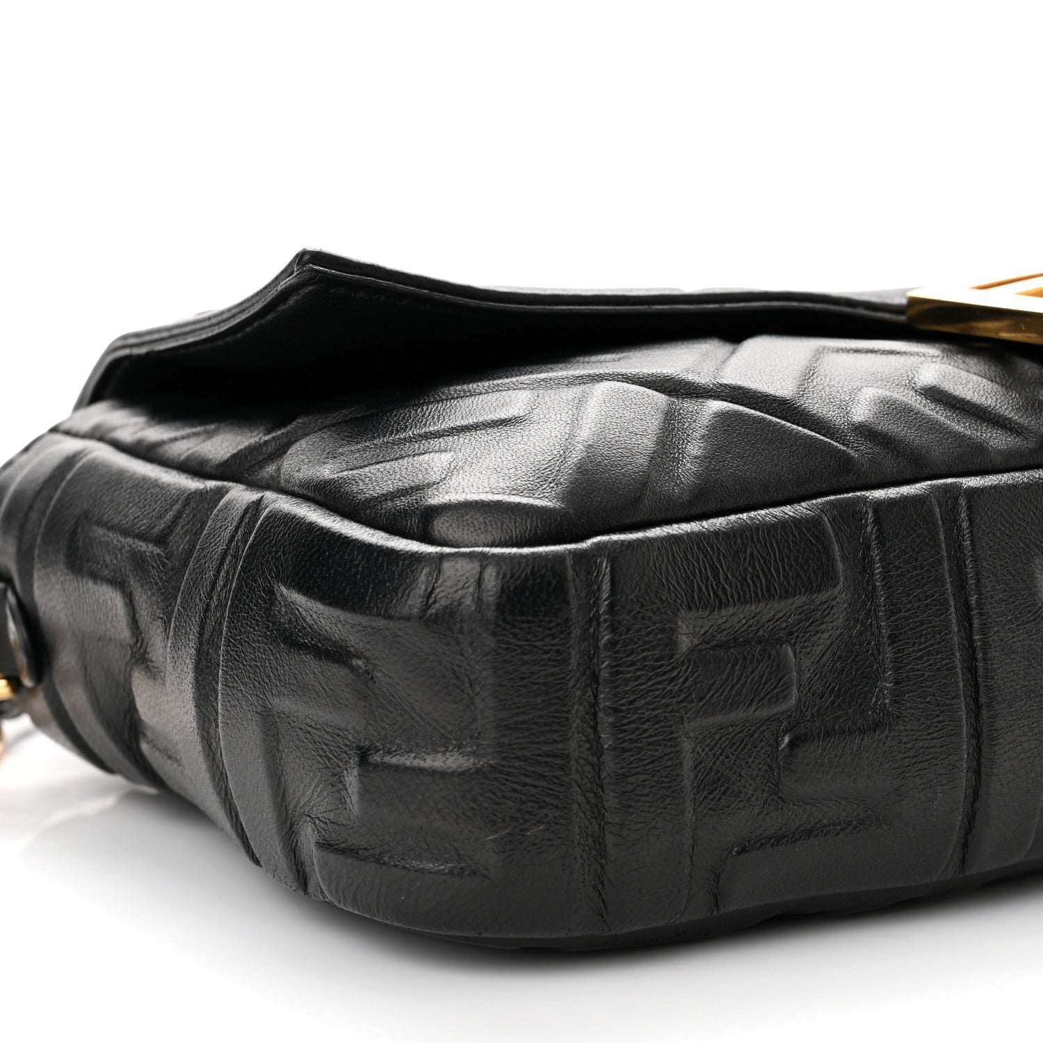 Fendi Nappa FF 1974 Embossed Baguette Black 6 of 7