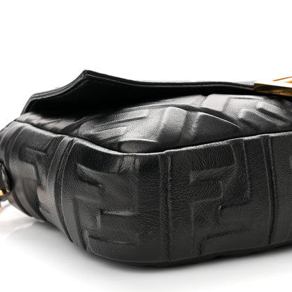 Fendi Nappa FF 1974 Embossed Baguette Black 6 of 7