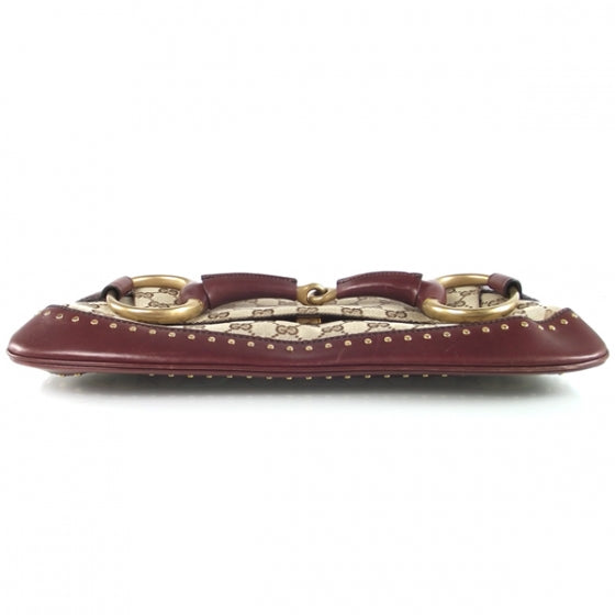 Monogram GG Studded Large Horsebit Clutch