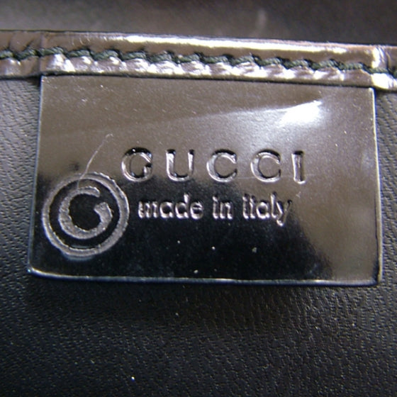 Gucci Nylon Leather Tote Black 9 of 11
