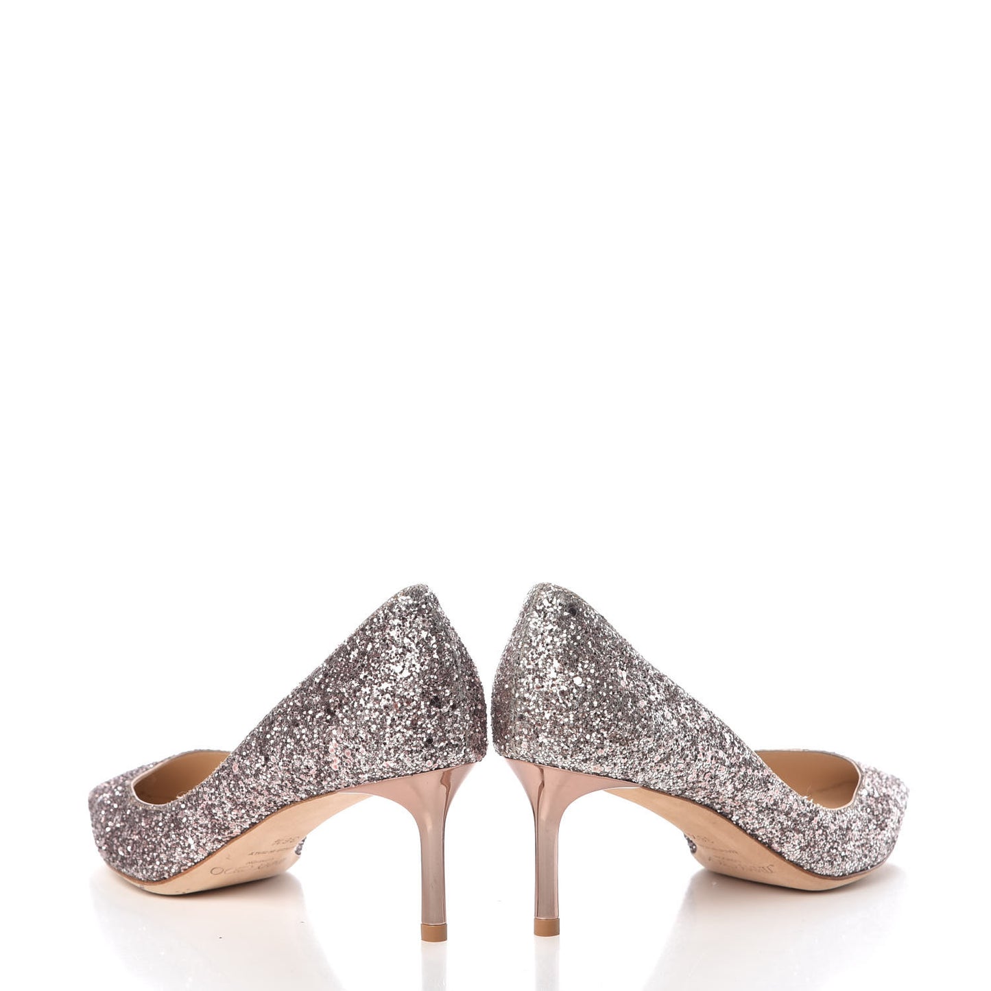 Glitter Pointy Toe Romy 85 Pumps 36.5 Pink