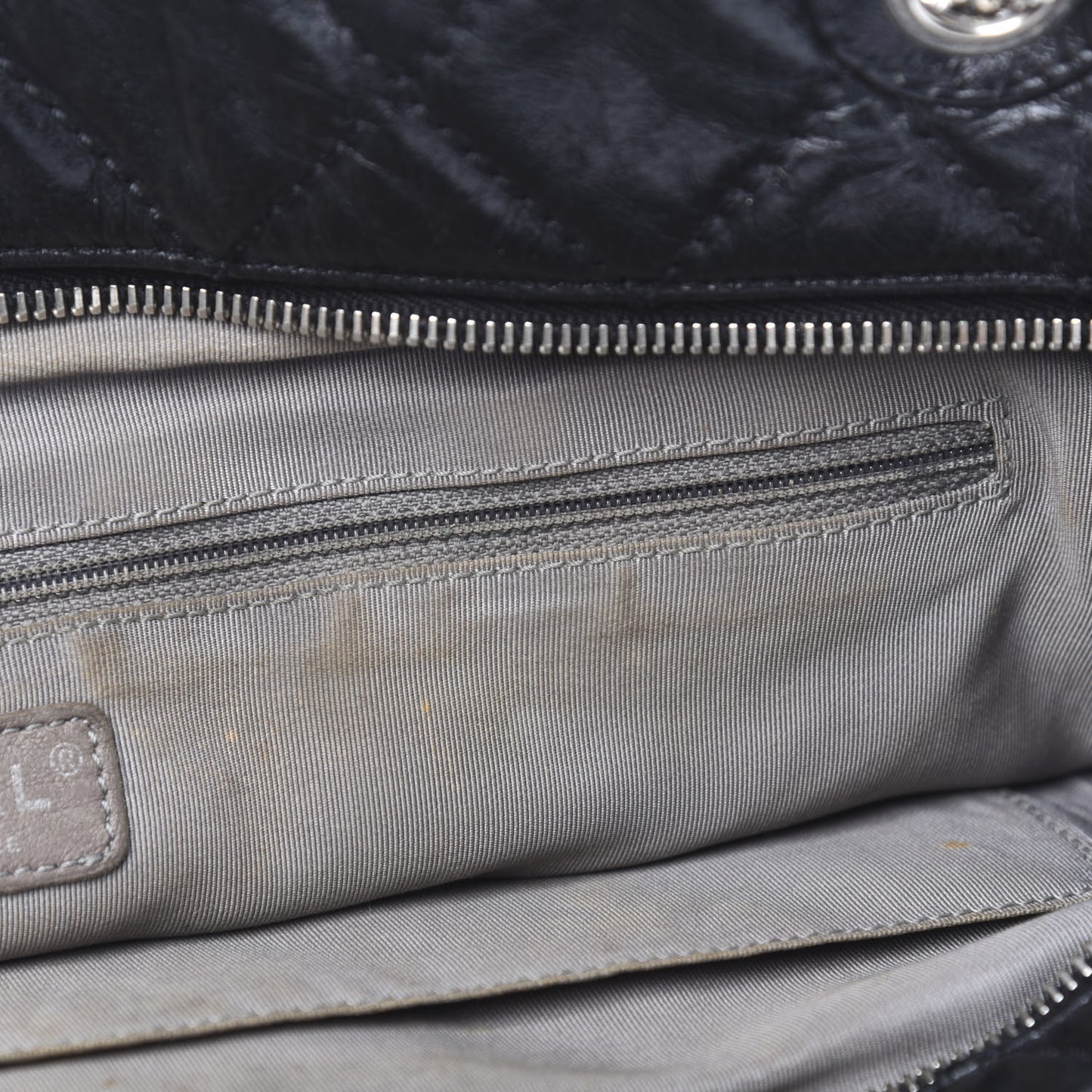 Aged Calfskin Oversized Reissue Overnight Tote Black