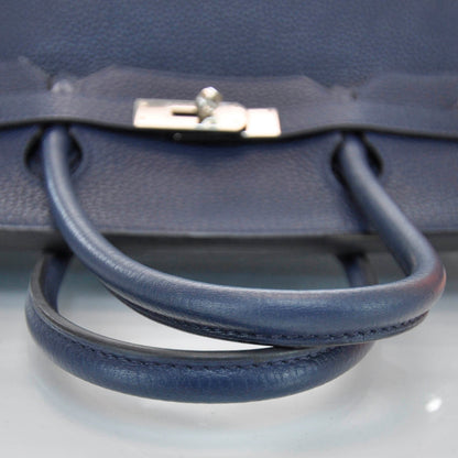 Hermes Taurillon Clemence Birkin 40 Bleu Abysse 6 of 9