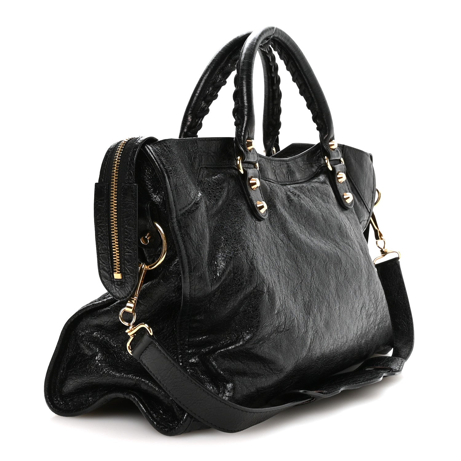 Balenciaga Agneau Classic Gold Hardware City Black 4 of 11
