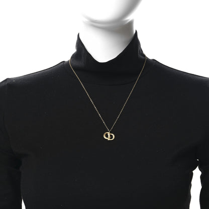 Christian Dior Metal CD Logo Pendant Necklace Gold 2 of 4