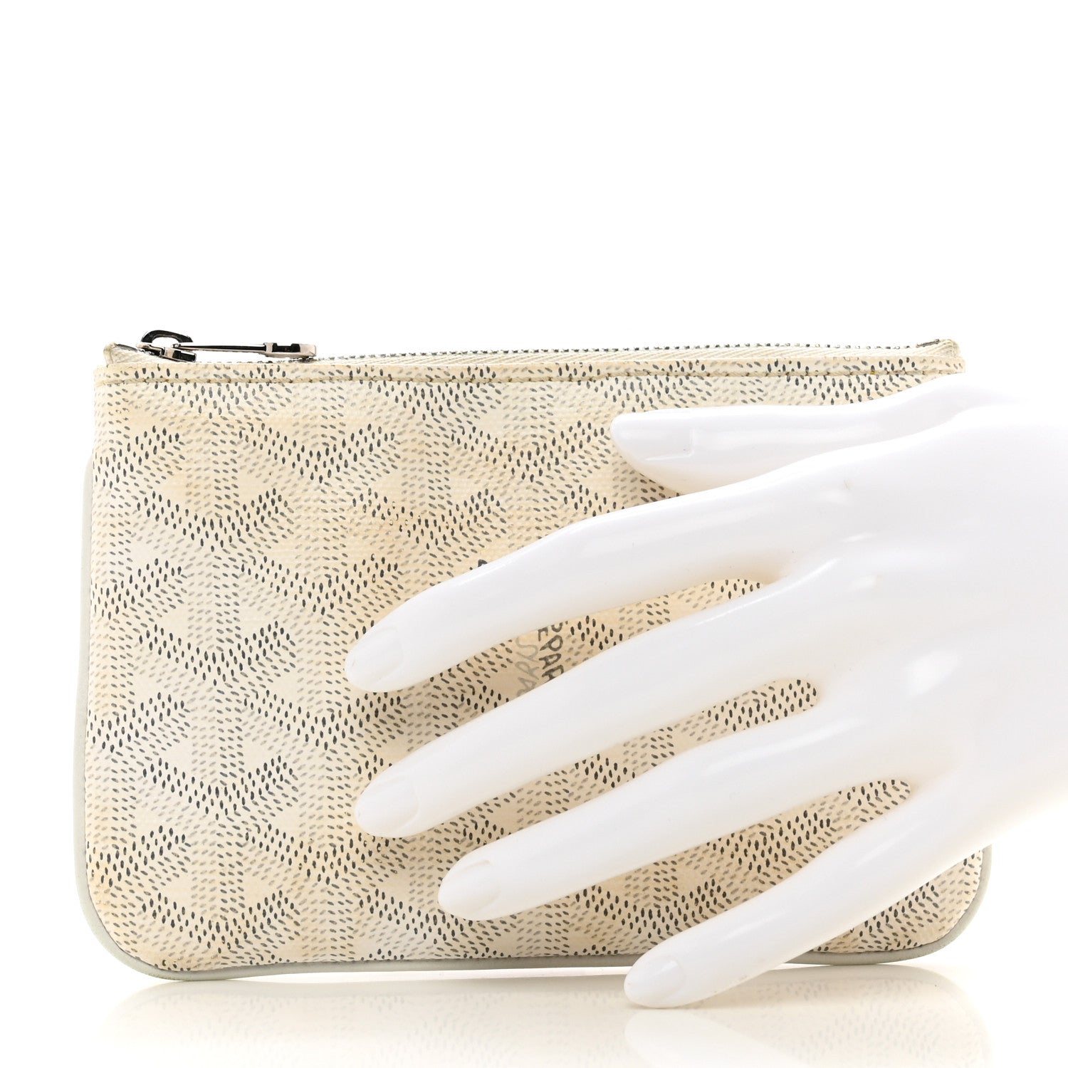Goyard Goyardine Mini Senat Pochette White 2 of 9
