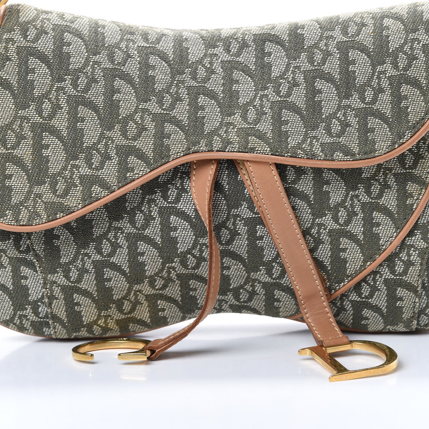 Monogram Double Saddle Bag Green