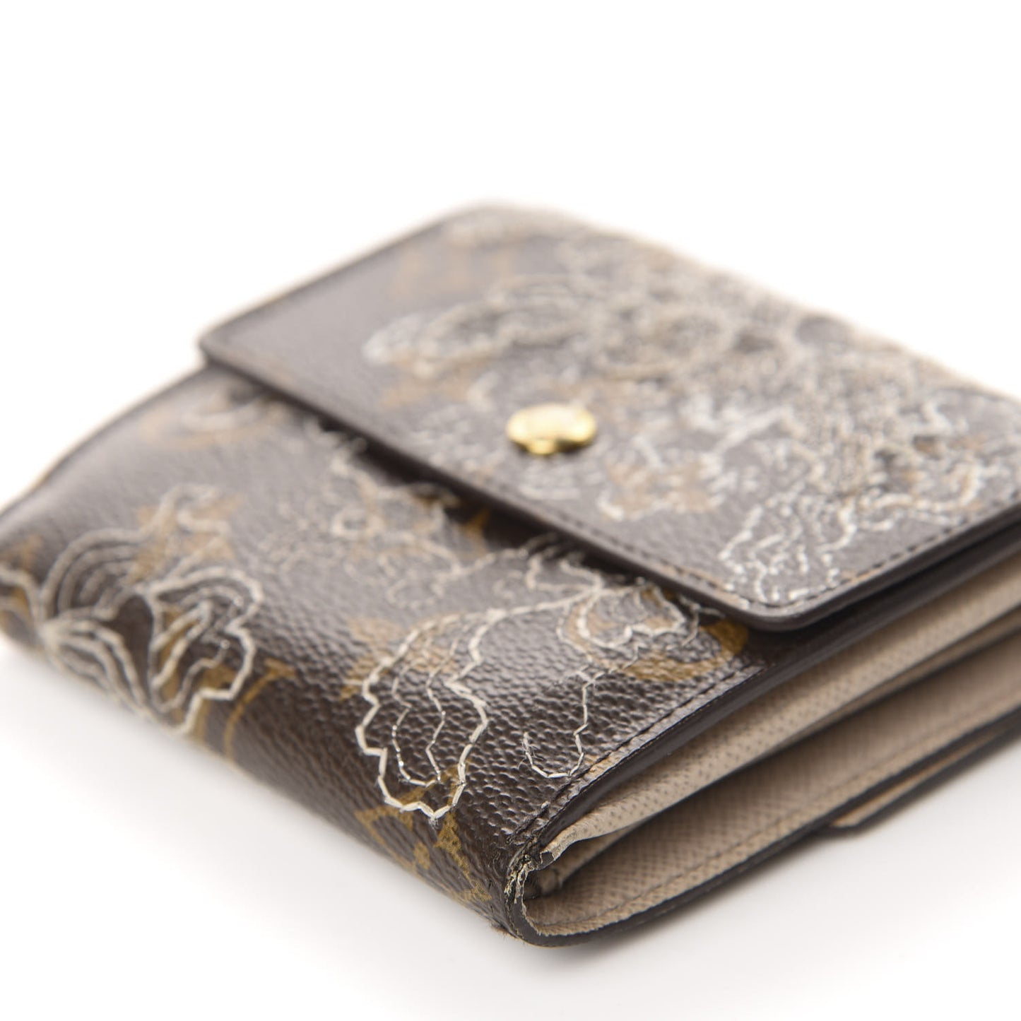 Monogram Dentelle Elise Wallet Silver