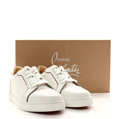 Christian Louboutin Patent Calfskin Womens Fun Vieira Flat Sneakers 40 41 White Loubi 10 of 10