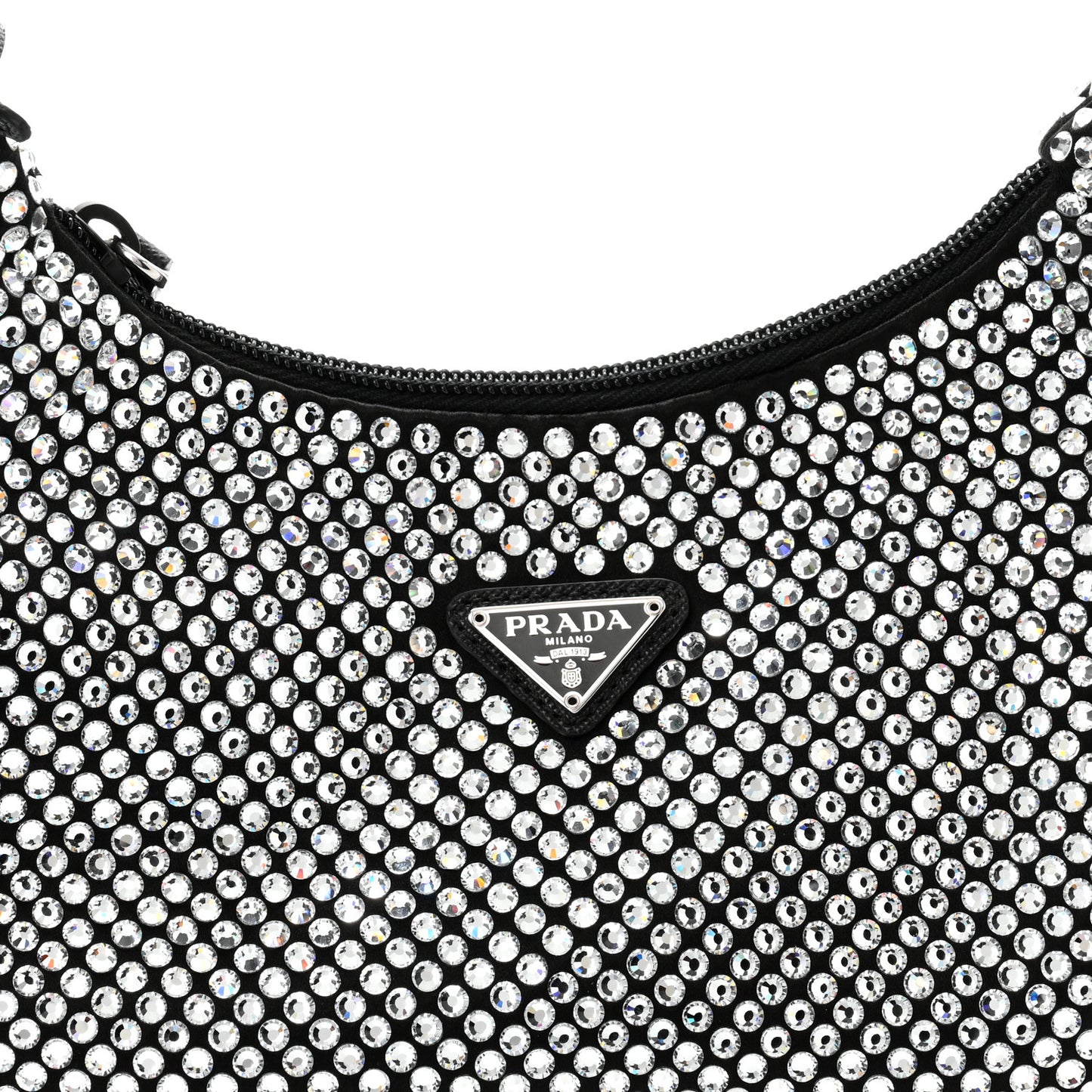 Satin Crystal Mini Re-Edition 2000 Bag Cristal