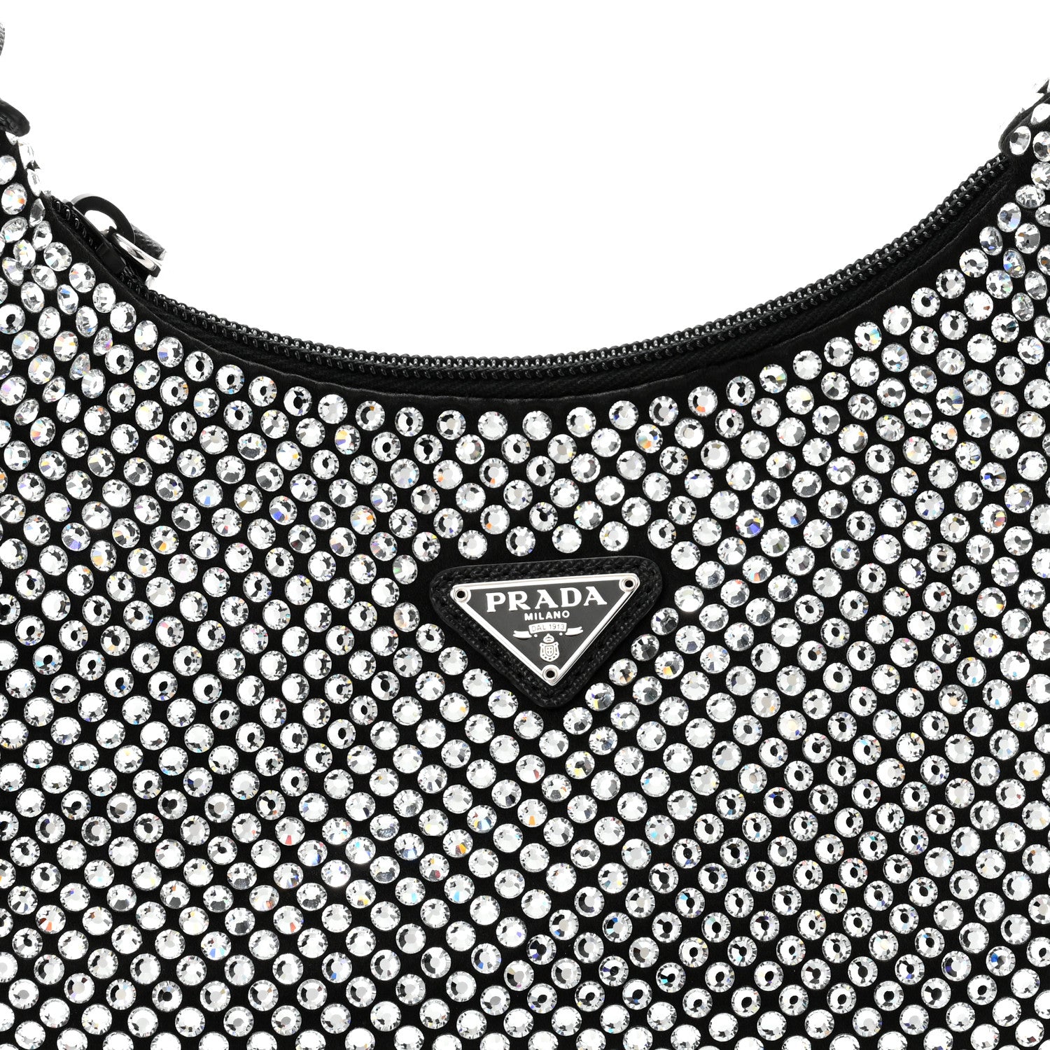 Prada Satin Crystal Mini Re-Edition 2000 Bag Cristal 8 of 10