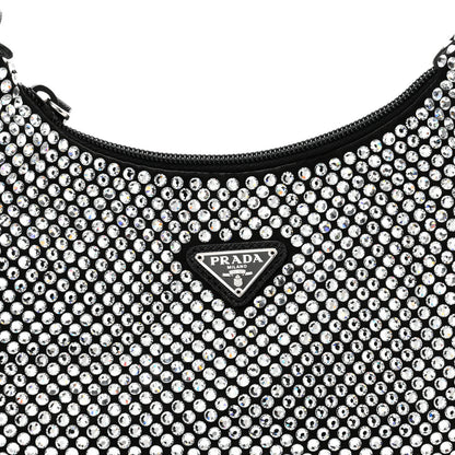 Prada Satin Crystal Mini Re-Edition 2000 Bag Cristal 8 of 10