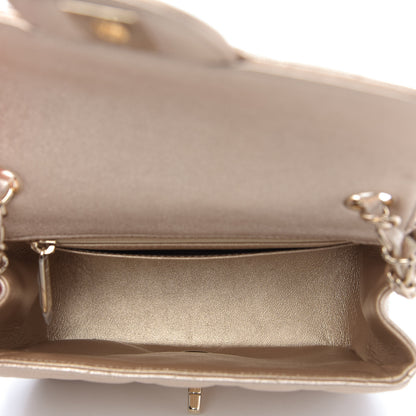 Chanel Metallic Lambskin Quilted Mini Square Flap Gold 5 of 9
