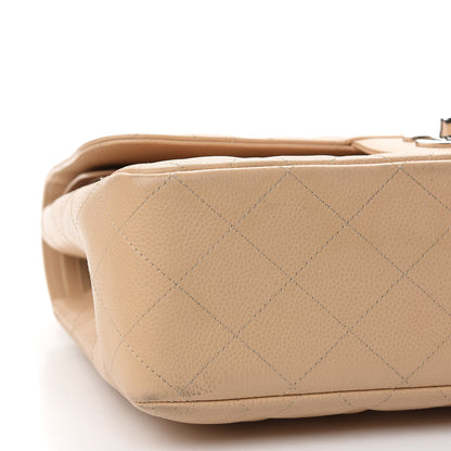 Chanel Caviar Quilted Jumbo Double Flap Beige Clair 14 of 17
