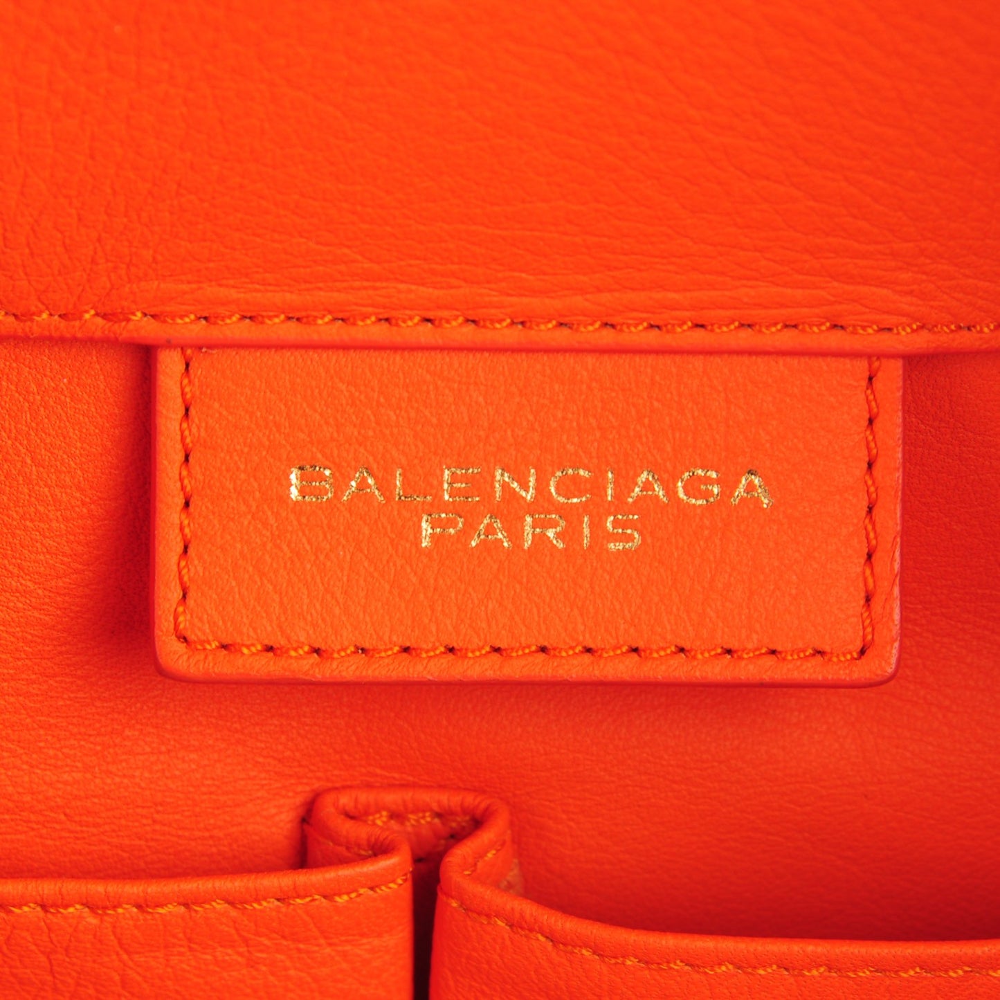Veau Papier A4 Tote Tangerine